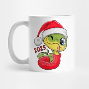 Cute Christmas Snake Mug